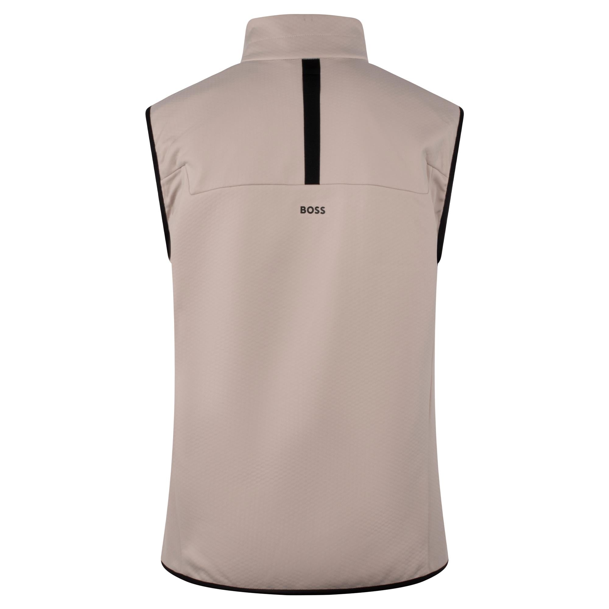 Boss V_Wilder Padded Mens Gilet Open Beige